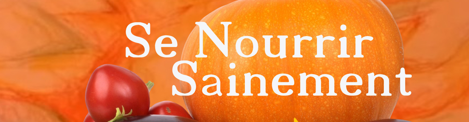 Pumpkin and tomato with text Se Nourrir Sainement.